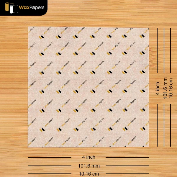 4″x4″ Custom Taco Paper
