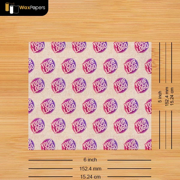 6”x5” Custom Taco Paper