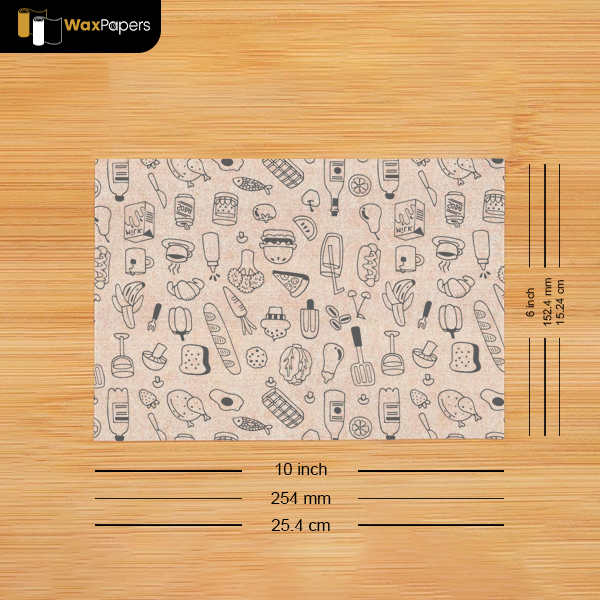 10″x6″ Custom Taco Paper