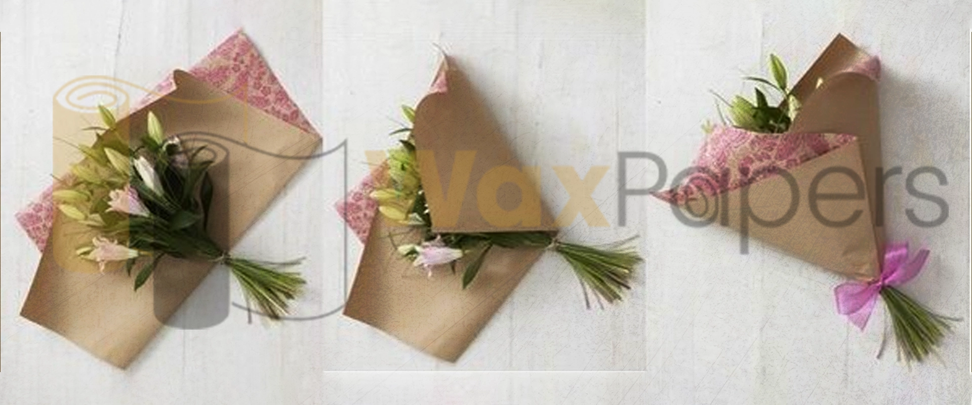 Wrap Flowers in Brown Paper