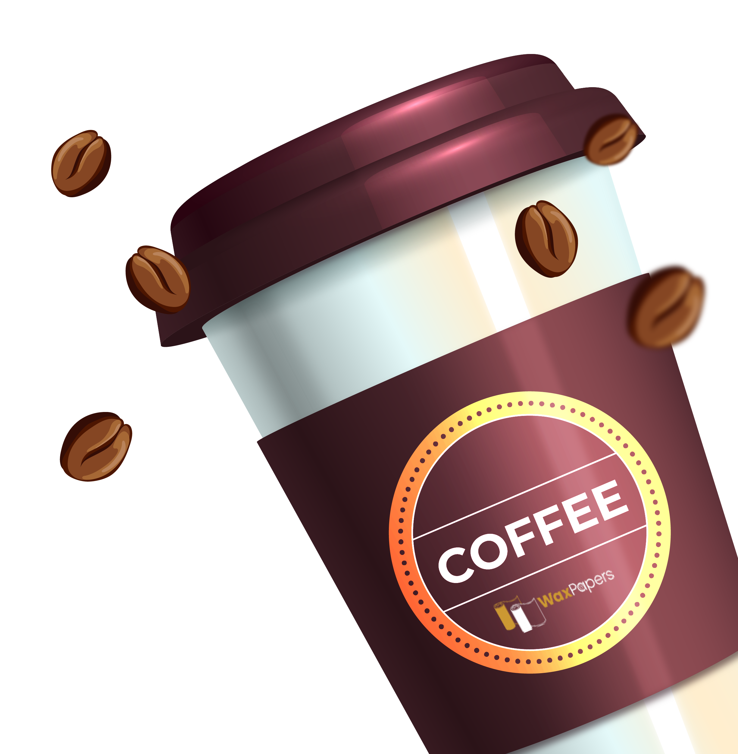 Custom paper cups illustration