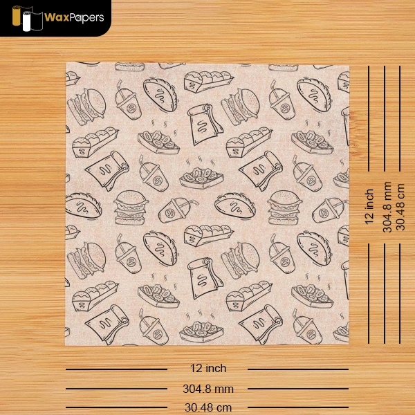 12″x12″ Custom Bagel Paper