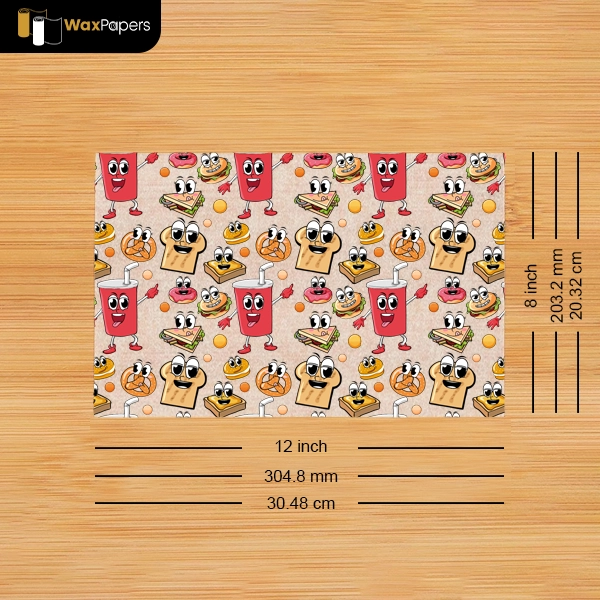 12″x8″ Custom Bagel Paper