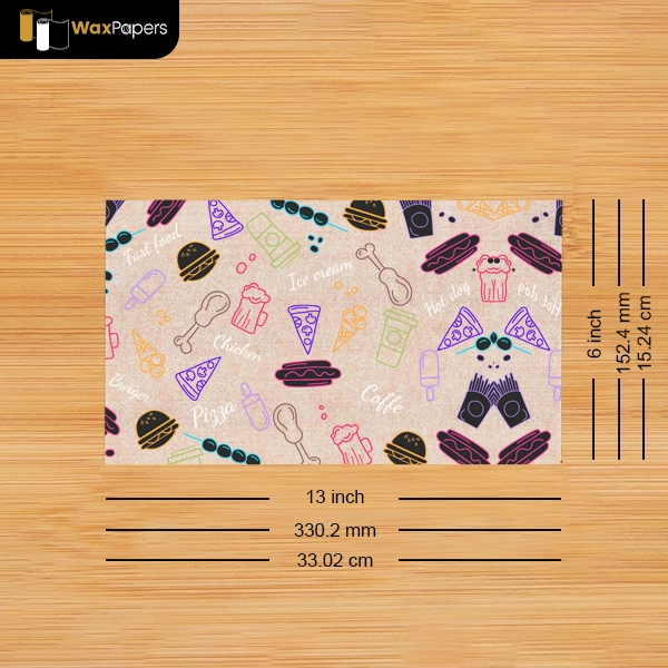13”x6” Custom Bagel Paper