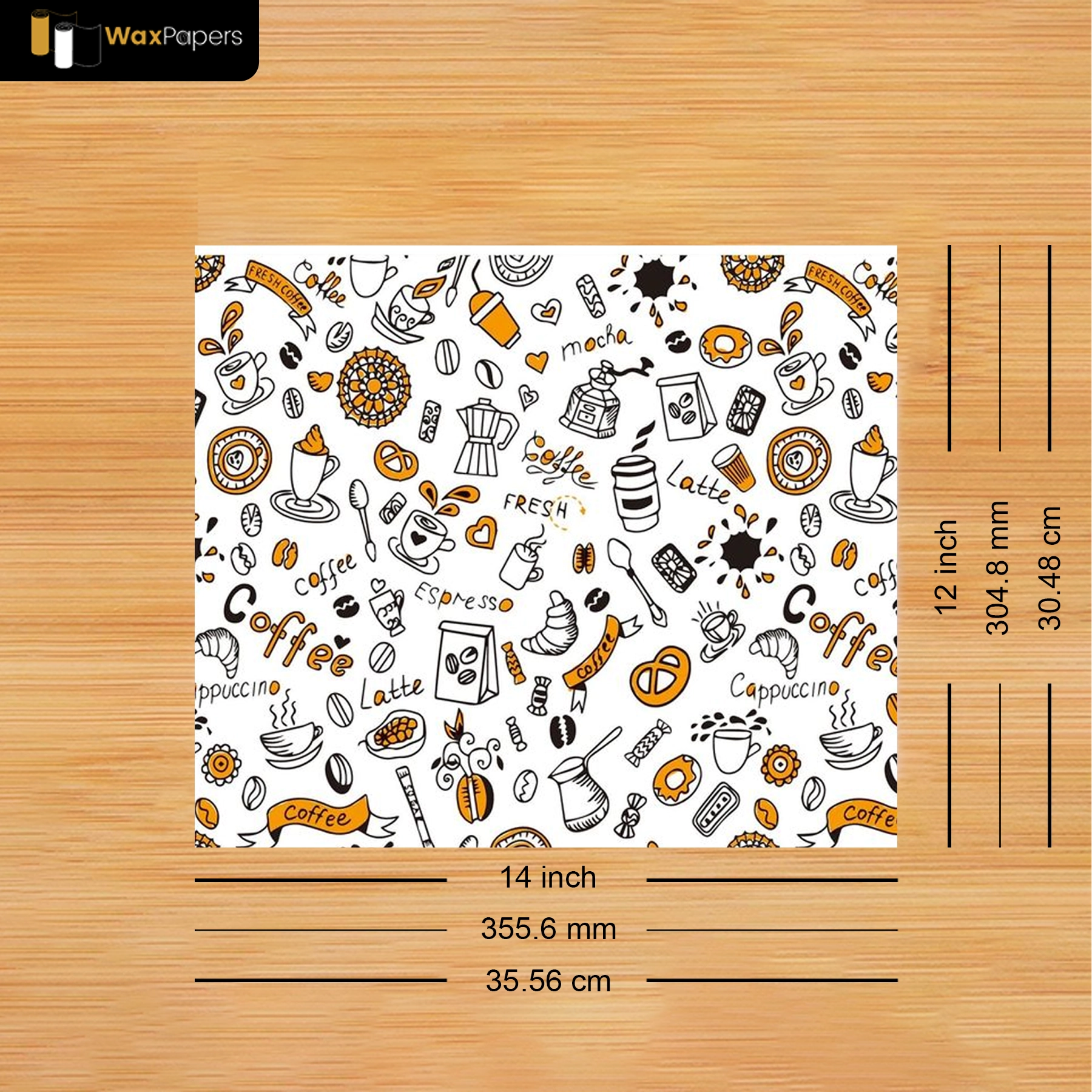 14″x12″ Custom Taco Paper