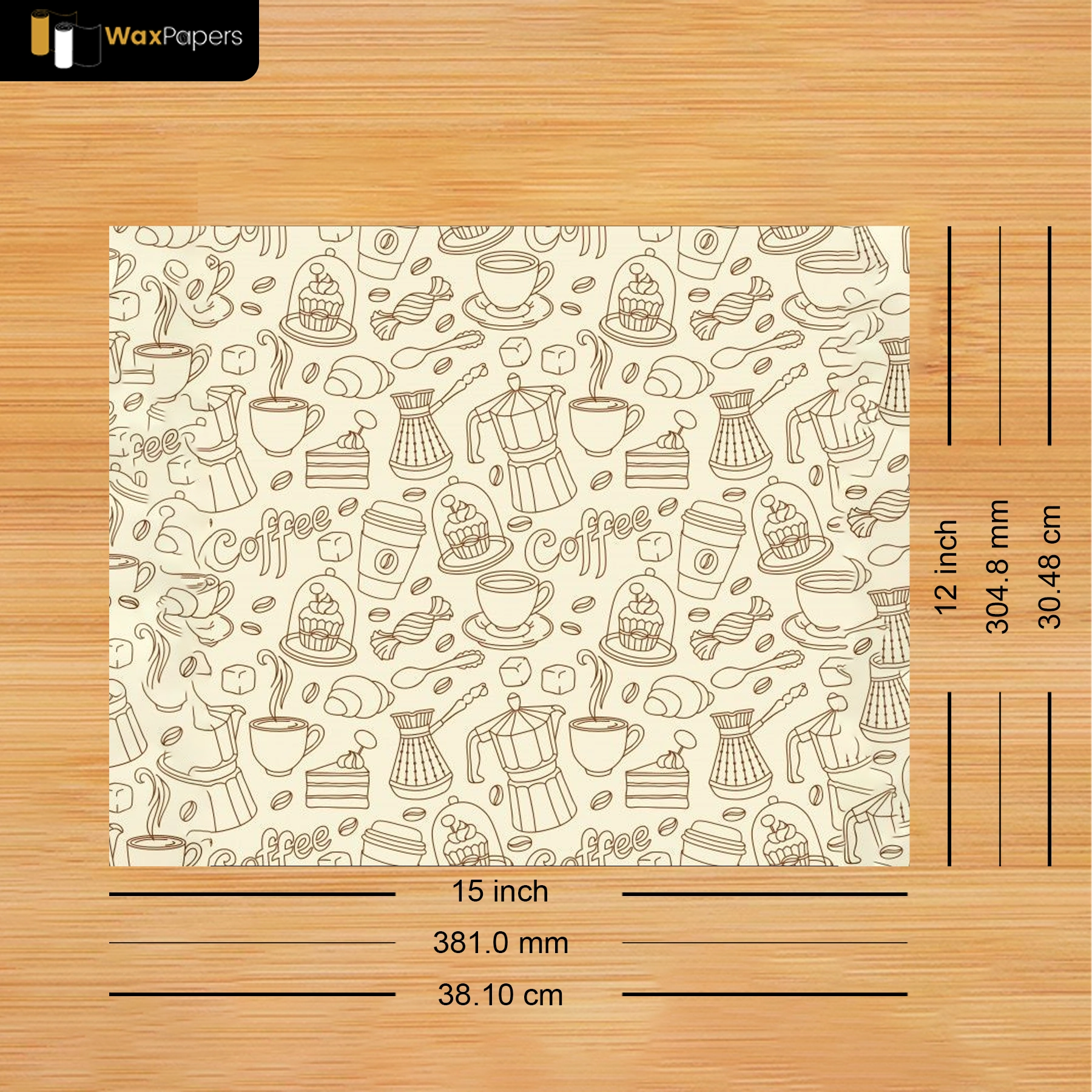 15″x12″ Custom Taco Paper