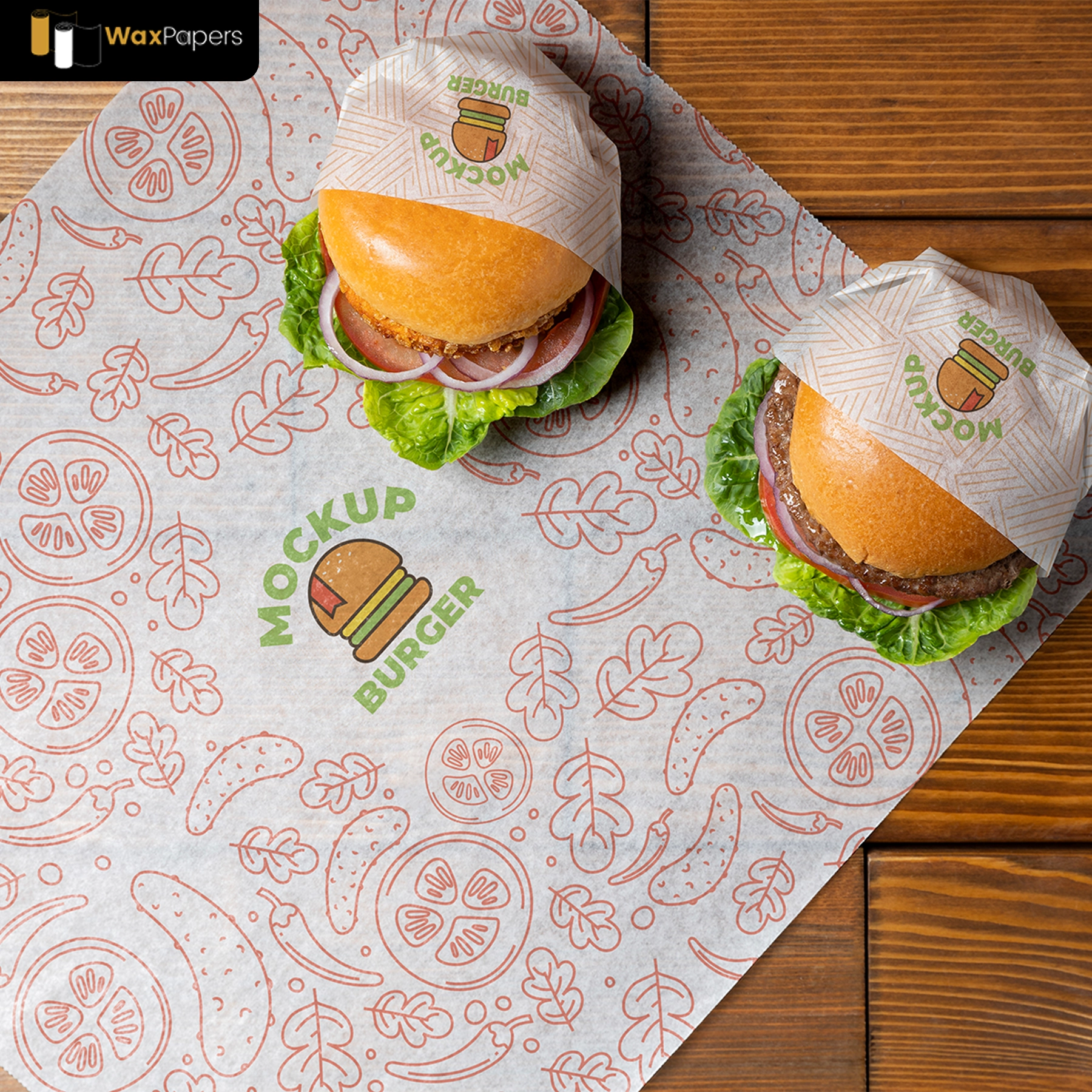 Custom Hamburger Paper