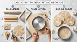 Parchment paper cutting methods